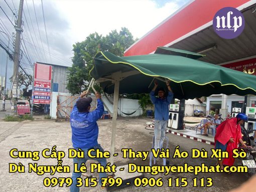 May Vải Bạt Dù, Báo Giá Thay Vải Bạt Áo Dù Che Nắng Mưa Cà Phê