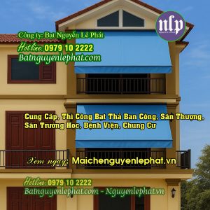 Bạt Mái Thả, bạt mái cuốn tự động, bạt kéo quay tay tại Buôn Ma Thuột Đắk Lắk