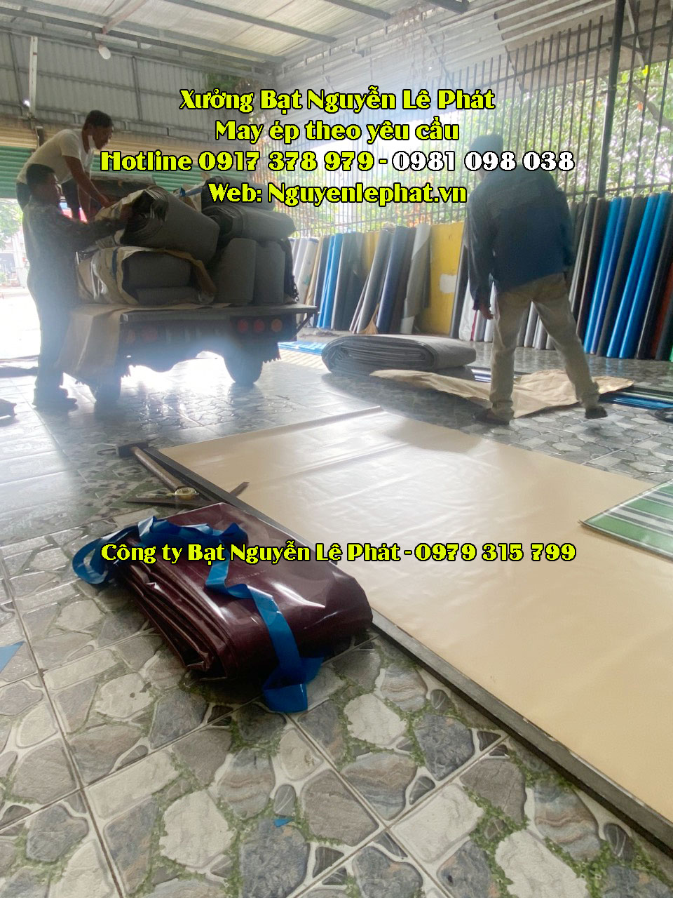 Gia Công May Ép Bạt Mái Xếp Di Động Bảo Lộc Lâm Đồng