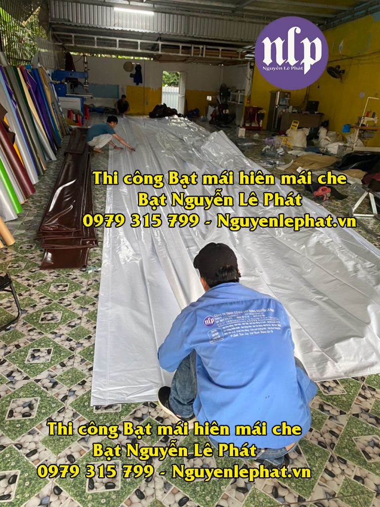 May Ép Bạt Mái Hiên Mái Xếp, May Bạt Kéo Di Động Tại Bình Phước