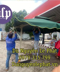 ô dù quán cafe ngoài trời