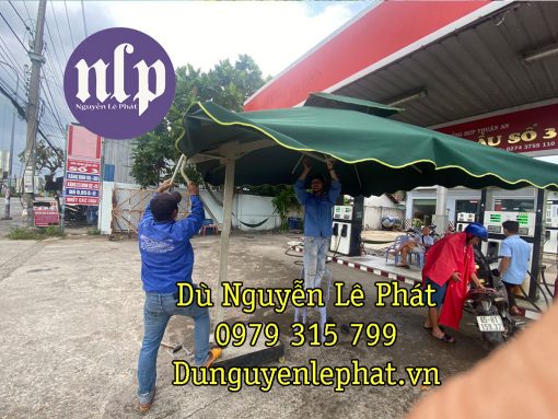 ô dù quán cafe ngoài trời