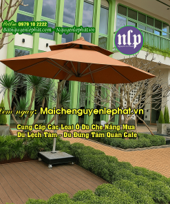 Dù Che Cafe Sân Vườn 2026 – Đẹp, Bền, Chống UV, Giao Lắp Nhanh