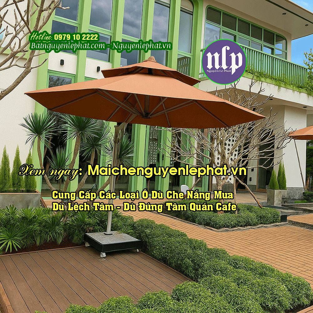 dù che nắng mưa ngoài trời giá rẻ