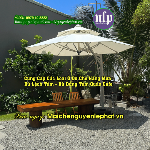 Mua Dù Che Sân Vườn Cho Cafe 2026 – Lệch Tâm/Xuyên Tâm, Giá Tốt