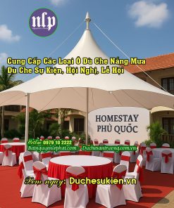 Vải Bạt Dù Che Tổ Chức Sự Kiện Sân Trường Học Tại Thái Bình