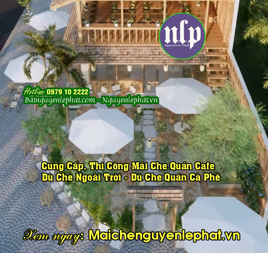 Dù Che Quán Cà Phê Cafe Bán Hàng tại Cần Giờ Dù Che Quán Cà Phê Cafe Bán Hàng tại Cần Giờ