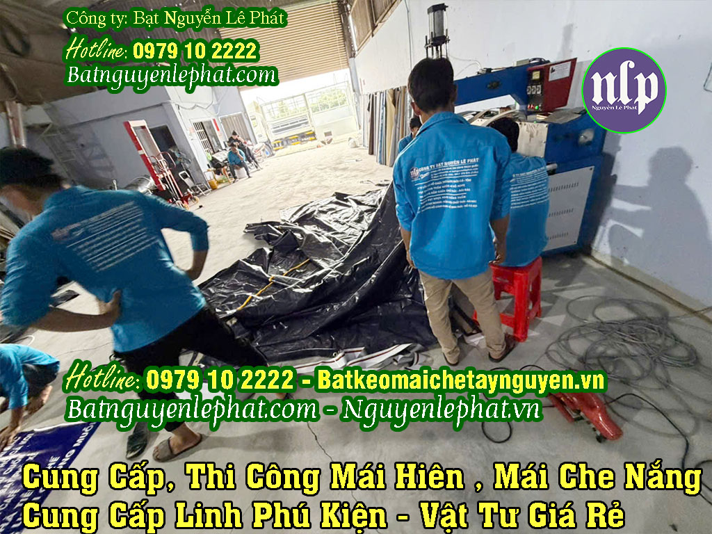 Cung cấp ma bạt xe tải Hàn Quốc Mái Hiên Mái Xếp
