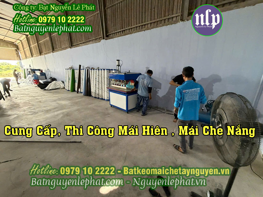 May ép bạt mái hiên mái xếp Buôn Ma Thuột Đắk Lắk