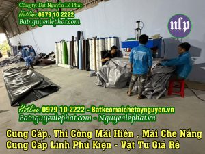 May ép bạt mái hiên mái xếp, bạt kéo di động ngoài trời Phan Thiết