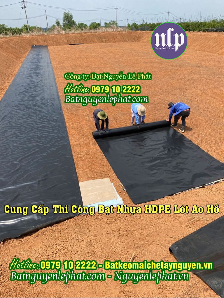 Bạt Lót Hồ Tại Diên Khánh Nha Trang Chuẩn Đủ Dem Chất Lượng