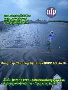 Bạt Lót Hồ Tại Cam Ranh Chuẩn Đủ Dem Chất Lượng
