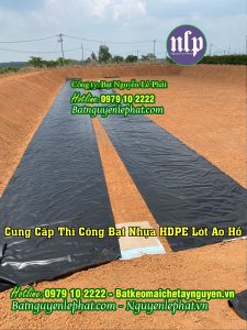 Bạt HDPE Lót Ao Hồ Chứa Nước Nuôi Cá Làm Biogas Tại Quãng Ngãi